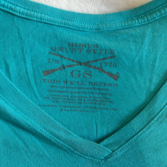 Grunt Style “Mother” medium teal t-shirt - Picture 2 of 4